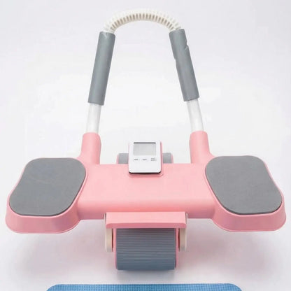 Ab Roller Wheel with Auto Rebound & Timer
