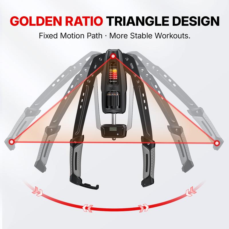 Merach Adjustable Hydraulic Arm Trainer, 22–440lbs