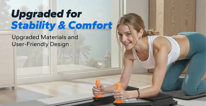 Merach 4-in-1 Foldable Pilates Reformer & Ab Exercise Board | Home Gym Core & Full-Body Toning Workout Machine